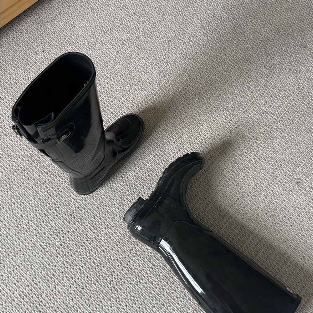 Hunter Glossy Black Rain Boots - Picture 5 of 6